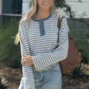Blue Large Victoria Henley Top