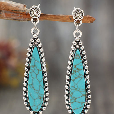 Vintage Bohemian Turquoise Earrings