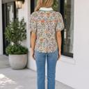  Violet Sleeve Floral Shirt