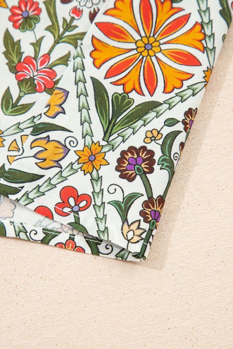 Violet Sleeve Floral Shirt