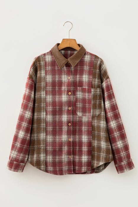Vivianah Down Shirt Long Sleeve Top