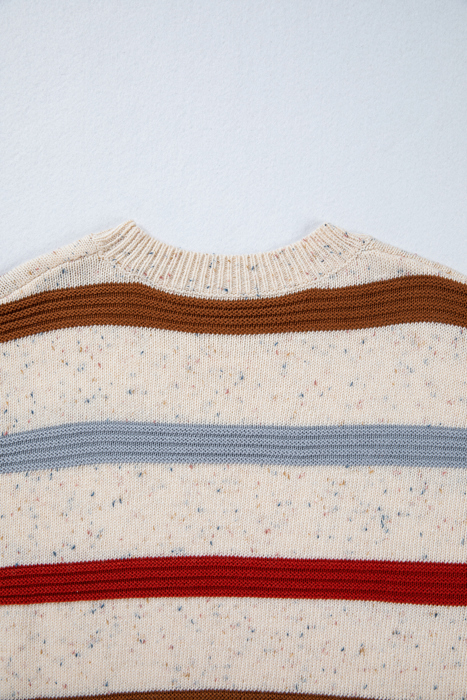 Vivienne Shoulder Heathered Knit Sweater