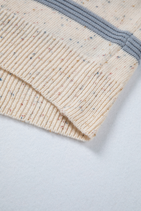 Vivienne Shoulder Heathered Knit Sweater