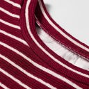  Wandah Stripe Drop Shoulder Long Sleeve Top