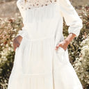  Whitley Floral Lace Patchwork Tiered Mini Dress
