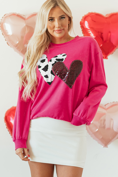 Whitley Heart Patch Graphic Sweatshirt