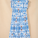  Whitley Sleeve Vacation Long Dress