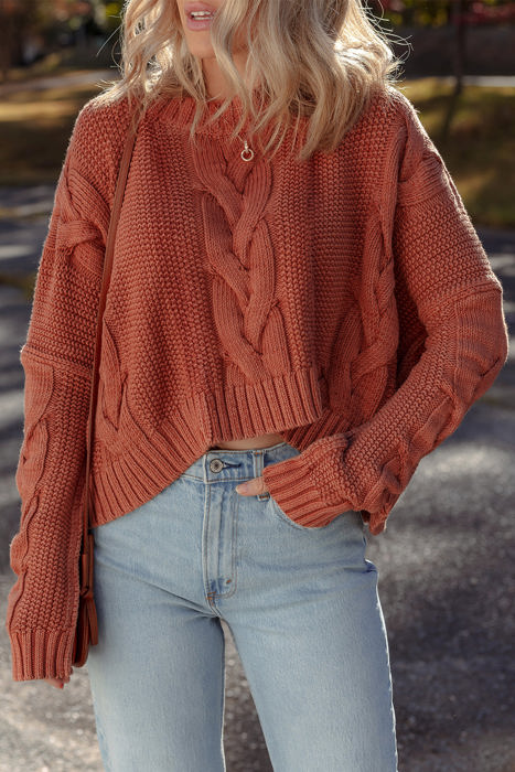 Willaira Slouchy Textured Knit Sweater