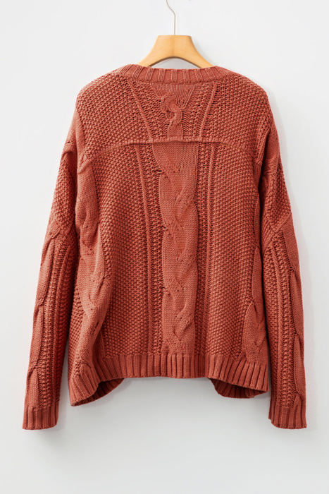 Willaira Slouchy Textured Knit Sweater