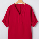  Willow Trim Half Sleeve Blouse