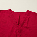 Willow Trim Half Sleeve Blouse