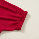  Willow Trim Half Sleeve Blouse