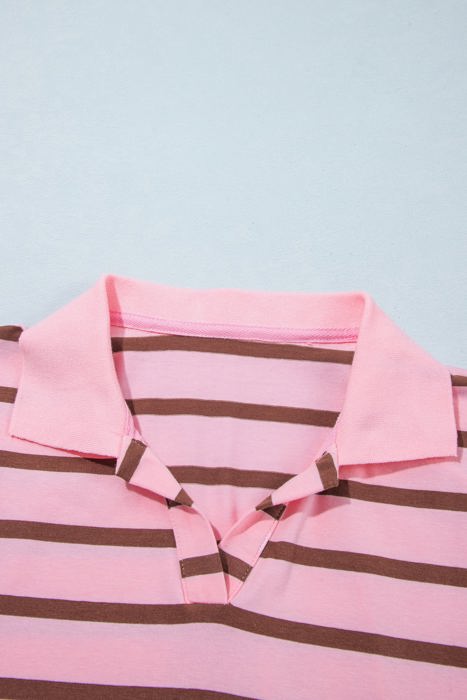 Winnee Collar Shift Top Long Sleeve Top