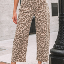  Winnie Print Straight Loose Jeans
