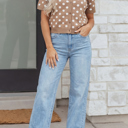  Winnie Short Sleeve Down Sweater