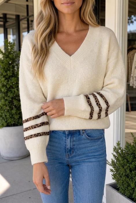 Wren Sleeve Casual Sweater Long Sleeve Top