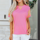  Wynter Patchwork Loose T Shirt