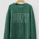  Ximena Letter Graphic Loose Long Sleeve Top