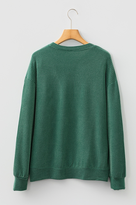 Ximena Letter Graphic Loose Long Sleeve Top
