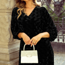  Ximena Sleeve Velvet Mini Dress