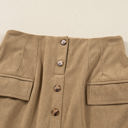  Xiomara Front Faux Mini Skirt