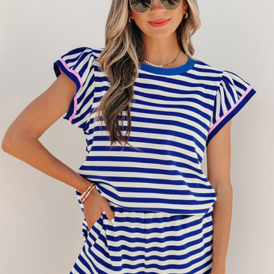 Xiomara Trim Cap Sleeve Top