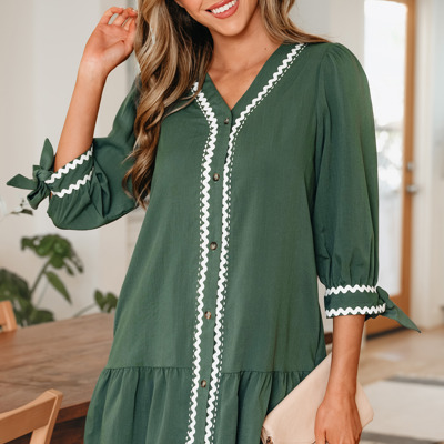 Xyla Bracelet Sleeve Shift Dress