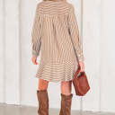  Yamileth Shirt Mini Dress Long Sleeve Top