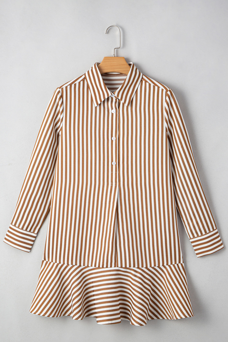 Yamileth Shirt Mini Dress Long Sleeve Top