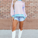  Yareli Trim High Low Pullover