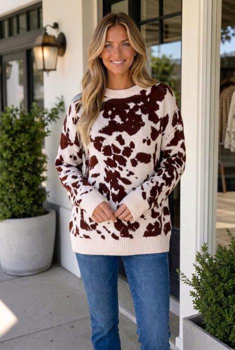 Yolandah Pullover Knitwear Sweater Long Sleeve Top