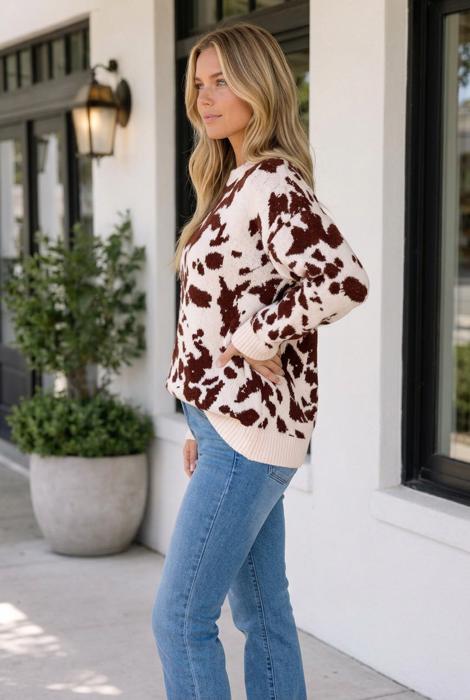 Yolandah Pullover Knitwear Sweater Long Sleeve Top