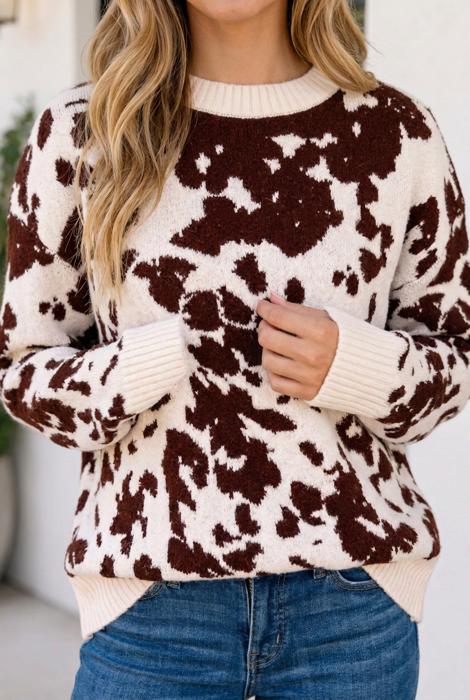 Yolandah Pullover Knitwear Sweater Long Sleeve Top