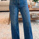 Sky Blue Size 10 Yusra Seam Detail Shift Jeans
