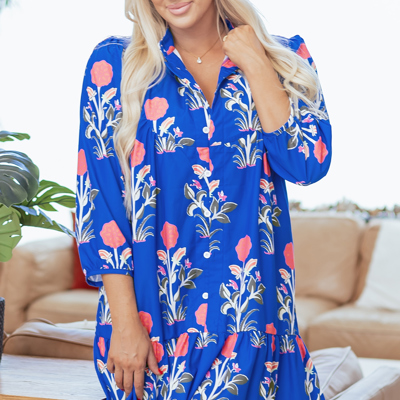 Zahra Sleeve Ruffle Hem Dress
