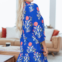  Zahra Sleeve Ruffle Hem Dress