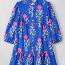  Zahra Sleeve Ruffle Hem Dress
