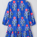  Zahra Sleeve Ruffle Hem Dress