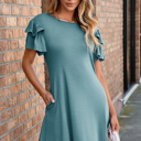 Skobeloff XL Zaniyah Ruffle Short Sleeve Dress