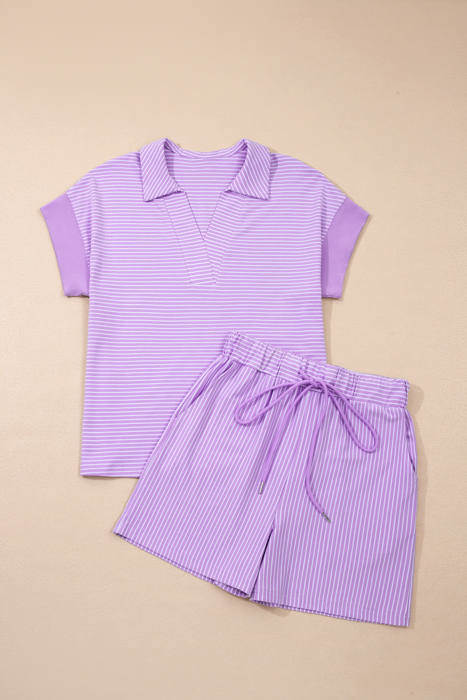 Zara Dolman Sleeve Polo Shirt Set