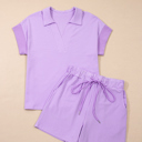 Zara Dolman Sleeve Polo Shirt Set