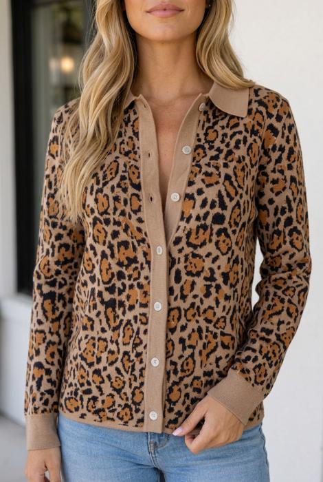 Zara Print Up Cardigan