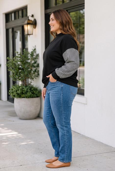Zareya Fit Long Sleeve PLUS Sweatshirt