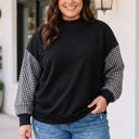 Black 3X Zareya Fit Long Sleeve PLUS Sweatshirt