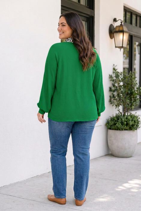 Zaria Puff Sleeve PLUS Blouse