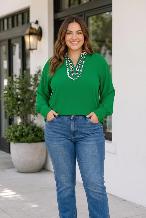 Zaria Puff Sleeve PLUS Blouse