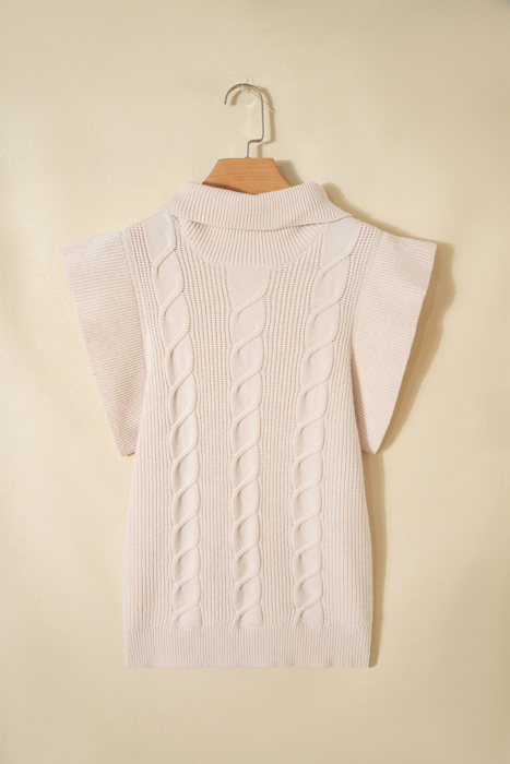 Zaylee Ruffled Short Sleeve Sweater