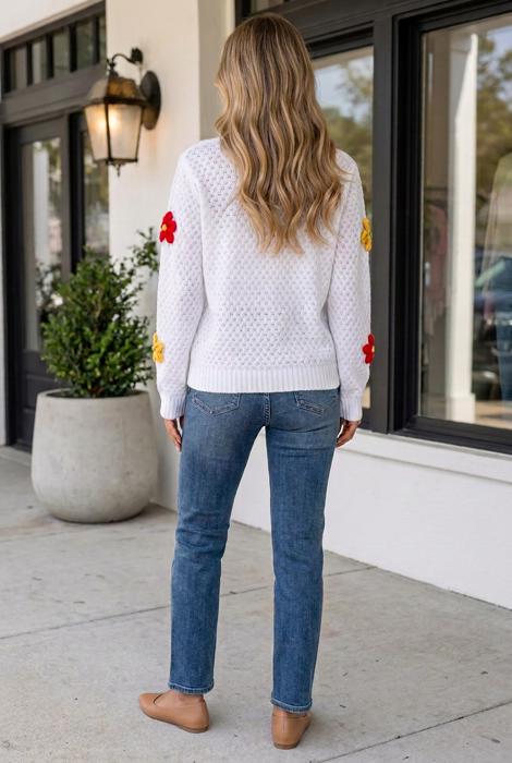 Zayleigh Textured Knit Sweater