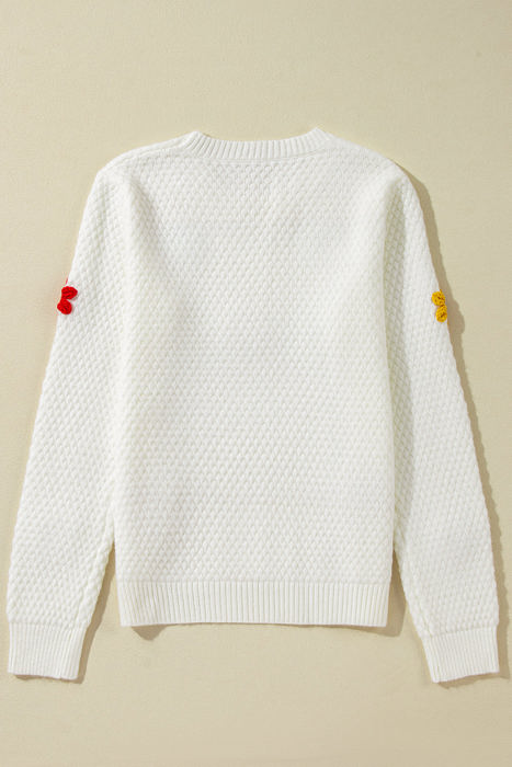 Zayleigh Textured Knit Sweater