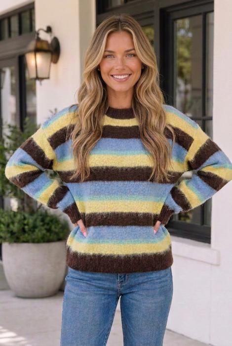 Zionne Knit Casual Shift Sweater